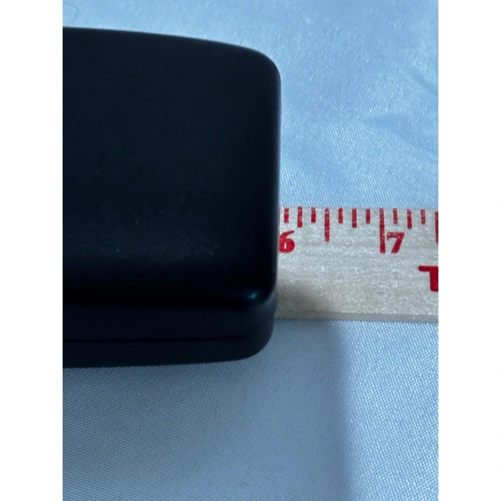 Ralph Ralph Lauren Black Hardshell Eyeglasses Case Red Logo Interior quiet lux